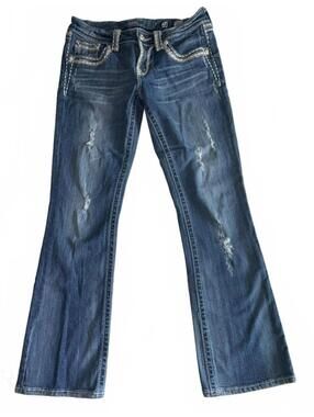 Woman's Vintage -Miss Me- Low Rise, Boot Cut Jeans, Size 28